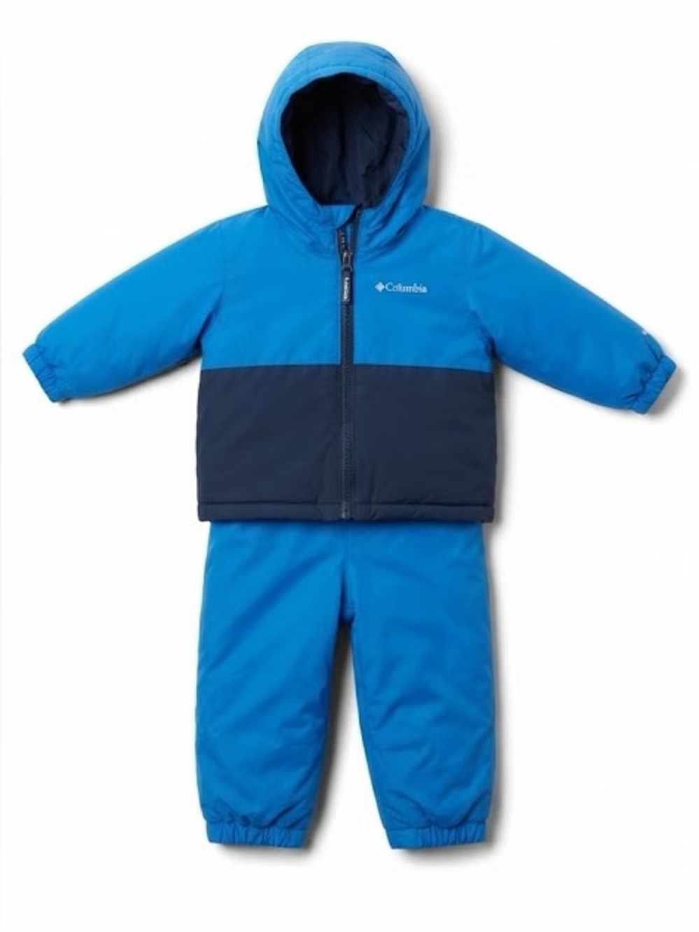Columbia Reversible Winter Snow Suit Set (12-18M) - Blue/Navy Snowbibs & Jacket